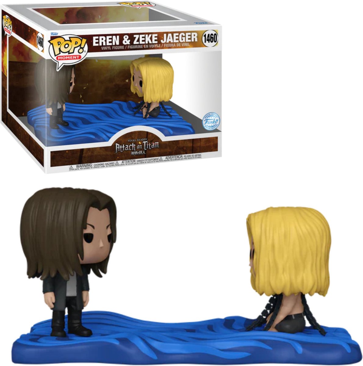 Funko-pop ! L'Attaque des Titans - Eren Zeke Jaeger Moment Exclusif