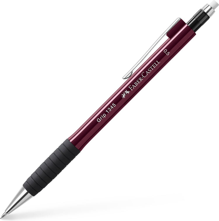 Porte-mine Faber-castell - grip 1345 - largeur de trait 0,5 mm - rouge métallisé - fc-134521