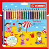 Crayon de couleur épaisse du trio stabililo, 24e.