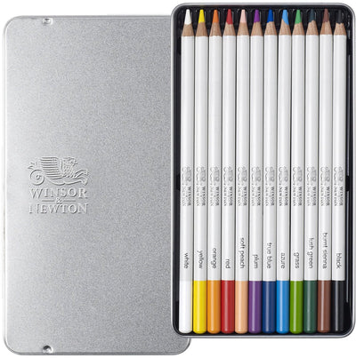 Winsor Newton Studio Collection 12 crayons aquarelle doux à noyau épais