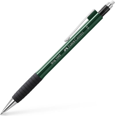 Porte-mine Faber-castell - grip 1345 - largeur de trait 0,5 mm - dureté b - vert - fc-134563