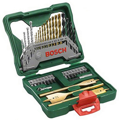 Jeu de forets Bosch x-line - 40 pièces - bois, métal et pierre