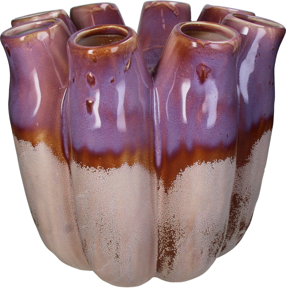 Vase collection Hd grès violet 29x29x28cm