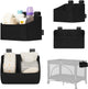 Lionelo sidepocket small – organiseur de berceau de poche de chevet 26×12×15 cm – 2 compartiments pour couches, accessoires lingettes – pour lit de voyage, boîte cododo – renforcé, portable multifonctionnel
