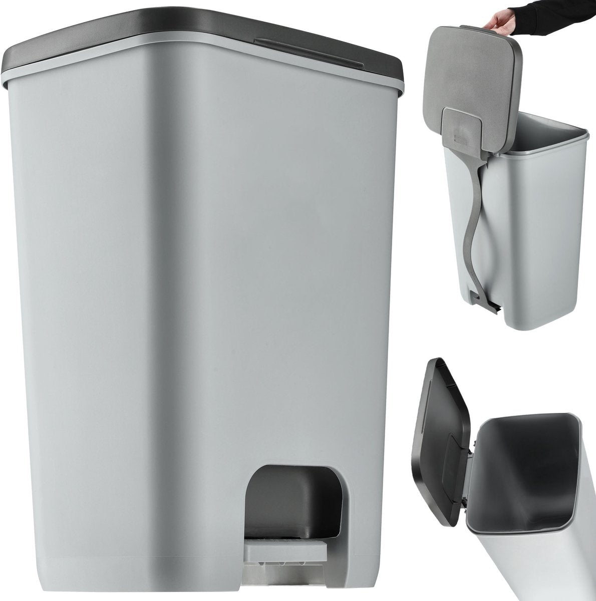Curver Curver Pedal Bin Essentials 40 L Gris clair