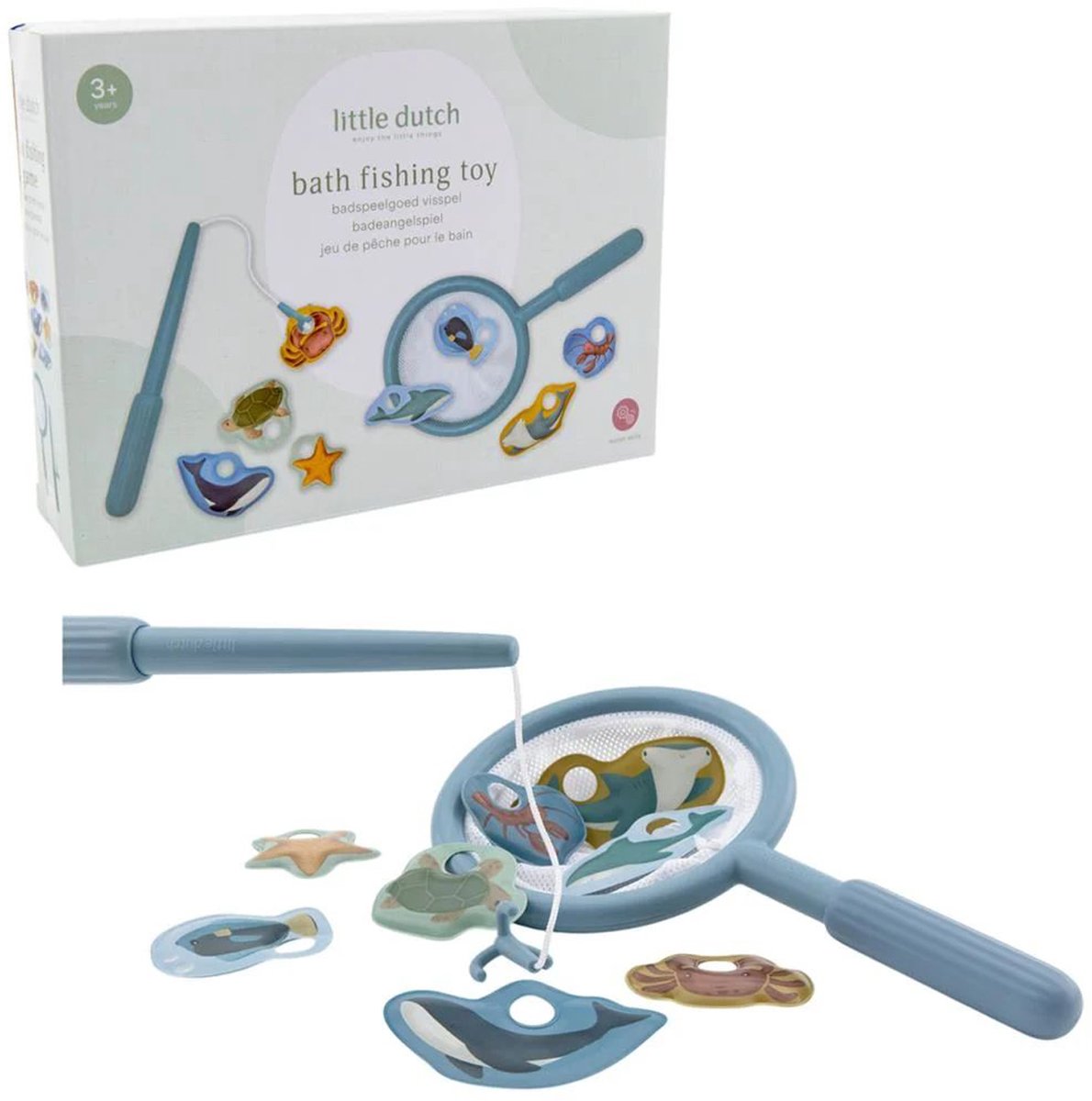 Jeu de pêche jouet de bain Little Dutch - bleu
