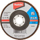 Makita accessoires disque de ponçage à lamelles 125mm a40 - d-27084 d-27084