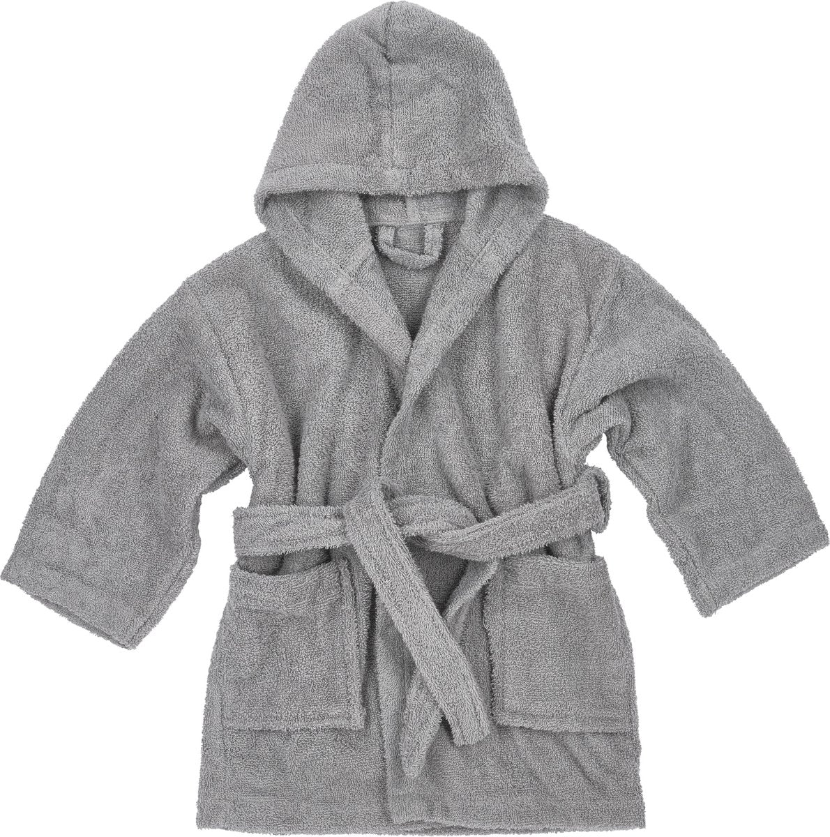 Peignoir Meyco baby uni - tissu éponge - gris - 98 104