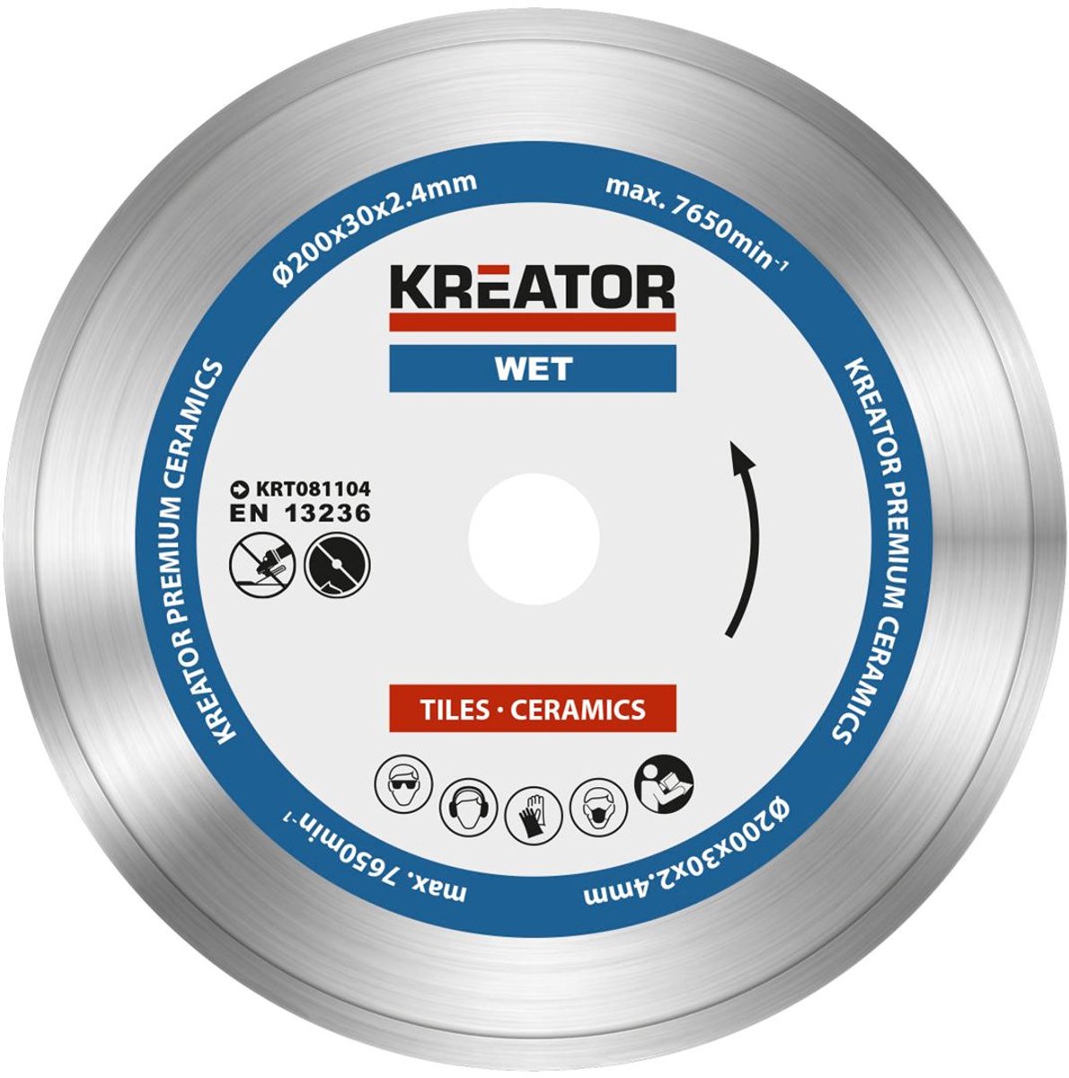 Kreator - accessoires - krt081104 - disque diamant - ø 200mm