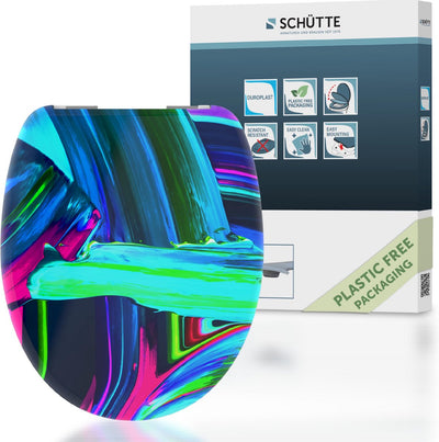 Schütte Schütte Toilet Selt avec peinture au néon à fermes doux