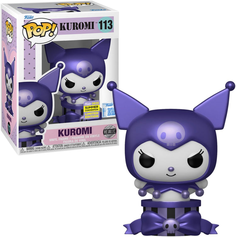 Funko-pop ! sanrio - kuromi (métallique) #113 (exclusivité convention d'été 2025)