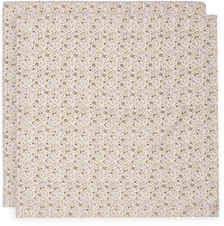 Tissu hydrophile Jollein grand - 115x115cm - fées des fleurs - 2 pièces
