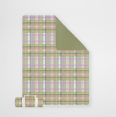 Sunnylife - pique-niquewash me plage couverture de pique-nique sage plaid