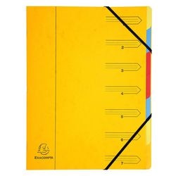 Dossier de tri exacompta 54079e a4 jaune