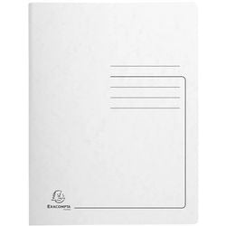 Dossier avec ressort exacompta 240226e a4 blanc