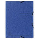 Chemise 3 rabats exacompta 55402e a4 bleu
