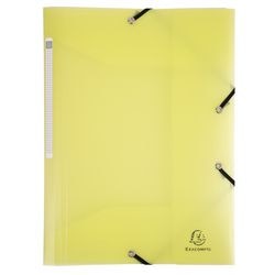 Chemise 3 rabats exacompta 55179e a4 jaune