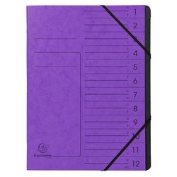 Dossier de tri exacompta 541208e a4 violet