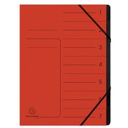 Dossier de tri exacompta 540705e a4 rouge
