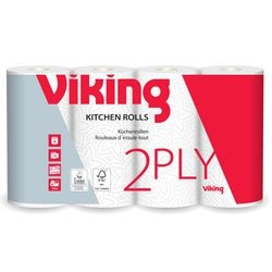 Rouleau de papier de cuisine Viking standard 2 couches blanc