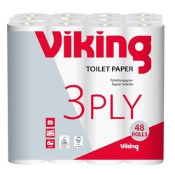 Papier toilette viking 3 épaisseurs 24 rouleaux blanc