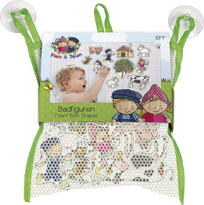 Bambolino fien teun jouets de bain figurines de bain, jouets éducatifs dans un filet de rangement - jouets pour tout-petits - jouets - à partir de 1 an