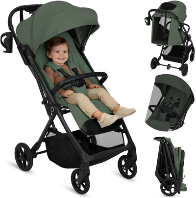 Poussette Lionelo Tansi - roues graveltech - système de pliage automatique pliable - convient de 6 mois à 4 ans - siège haut jusqu'à 92 cm - dossier 3 positions - confort dri-seat - avec porte-gobelet moustiquaire