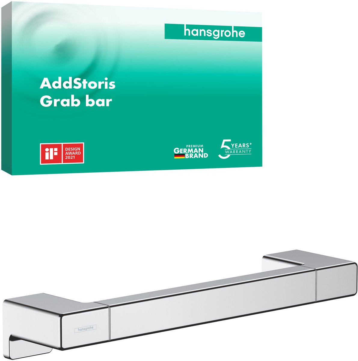 Hansgrohe addtoris poignée de bain chromée