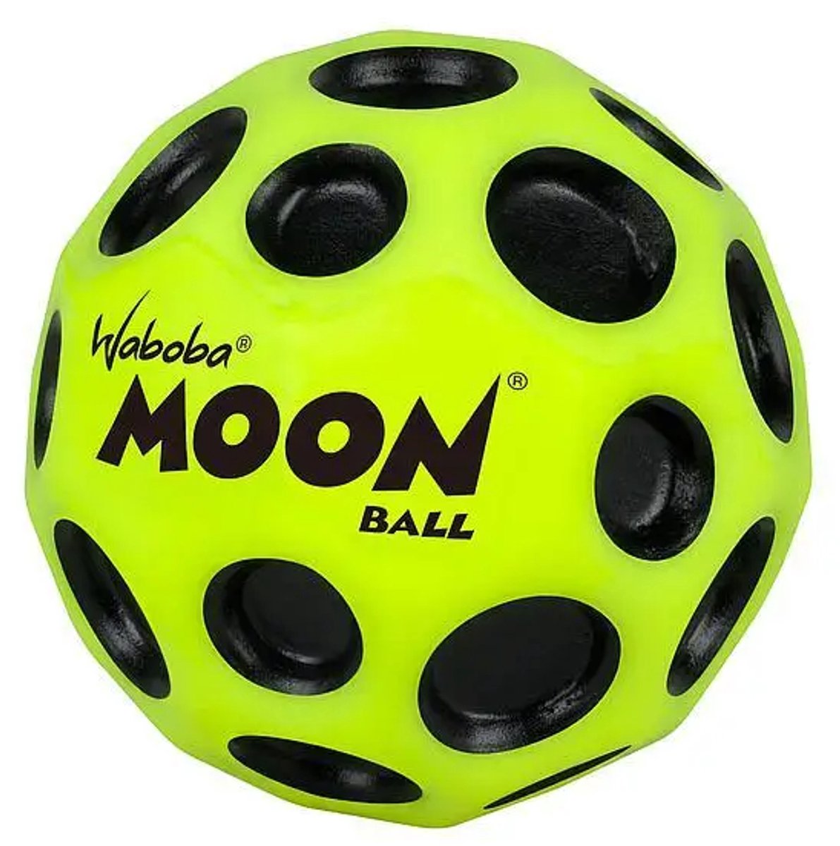 Balle rebondissante Waboba boule de lune originale - jaune - ø 6,3cm