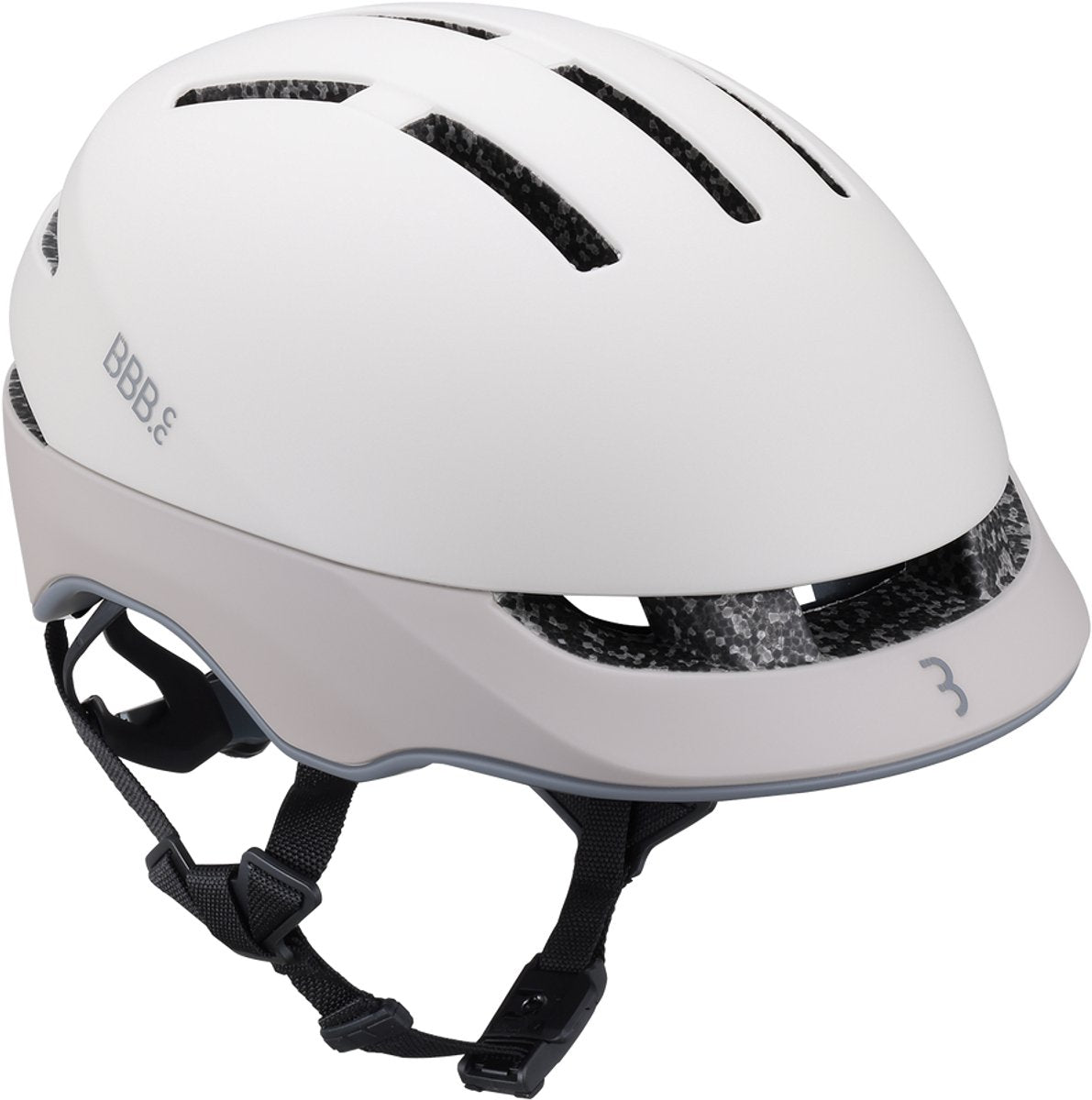 Bbb cycling sidestreet mips casque de vélo urbain - unisexe - casque de vélo électrique avec fermeture fidlock - 14 trous d'aération - m (55-59 cm) - gris chaud mat beige