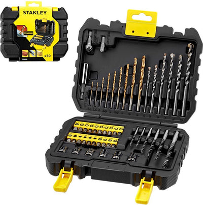 Accessoires Stanley - jeu de forets 50 pièces, embouts de tournevis et douilles sta88546-xj