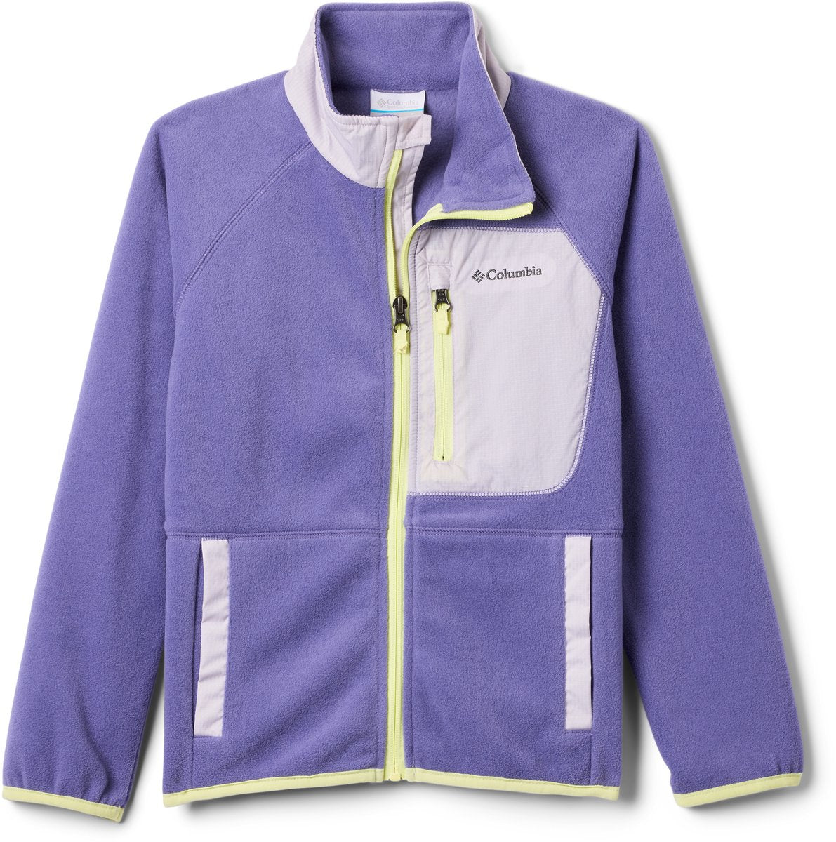 Pull d'extérieur enfant Columbia fast trek™ v full zip - stormwatch, lavande perle