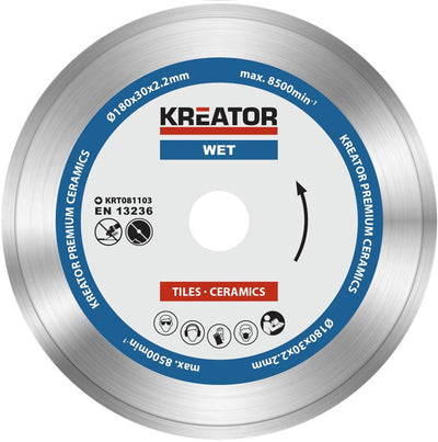 Kreator krt081103 ensemble de diamants – ø180mm – universel