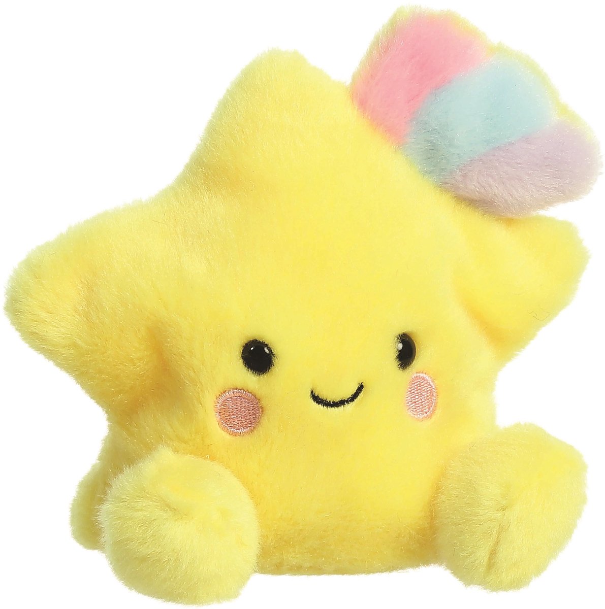 Série écologique Aurora - peluche spadająca gwiazdka - 13 cm - jaune - peluche douce