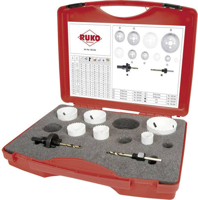 Ruko 126302 jeu de scies cloches 8 pièces 22 mm, 29 mm, 35 mm, 44 mm, 51 mm, 68 mm cobalt 1 jeu(s)