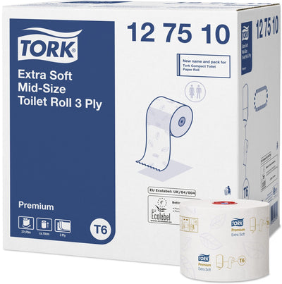 Papier toilette Tork T6 premium blanc 3 couches 27 rouleaux
