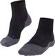 Falke tk2 cool chaussettes de marche courtes anti-ampoules en lyocell épais en matériau fonctionnel femme noir - taille 37-38