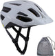 Bbb cycling dune mips 2.0 casque de vélo adultes - casque vtt casque de vélo de course avec sac pour casque - casque de cyclisme - casque de vélo femme - casque de vélo homme - gris mat blanc - taille l - bhe-22t