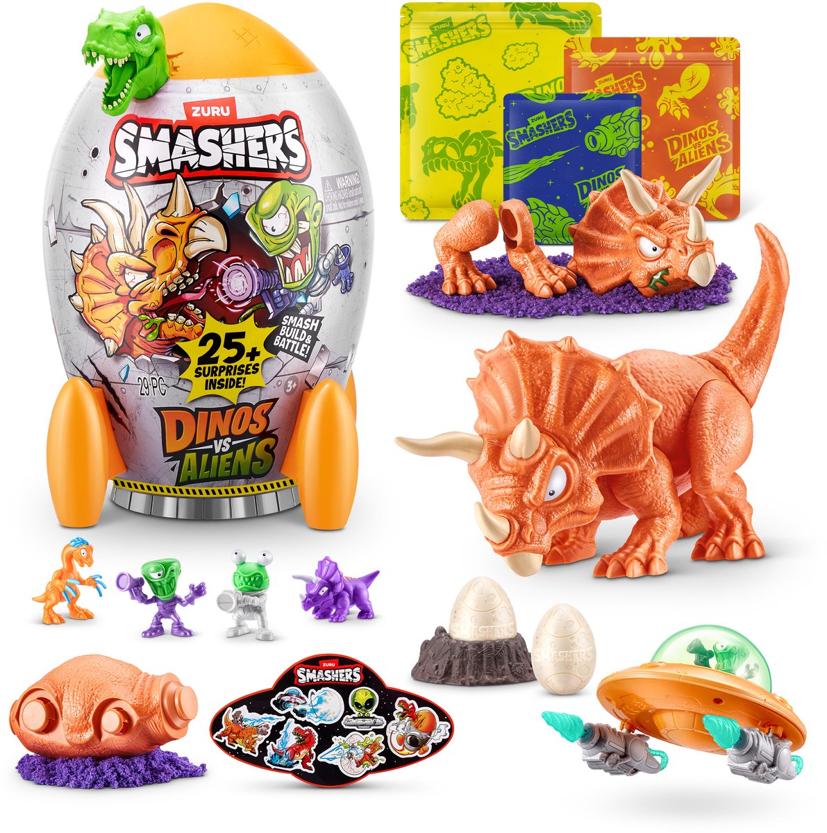 « Smashers dino vs aliens medium (triceratops) » par zuru