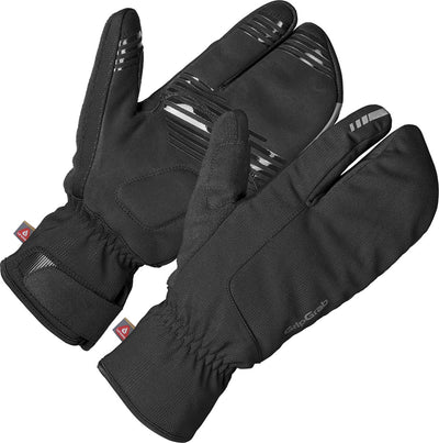 Gripgrab - gants de cyclisme coupe-vent nordic 2 strict winter homard - noir - unisexe - taille s