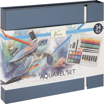 Creative Craft Group Aquarel Art Paint Paint Set, 34dlg.