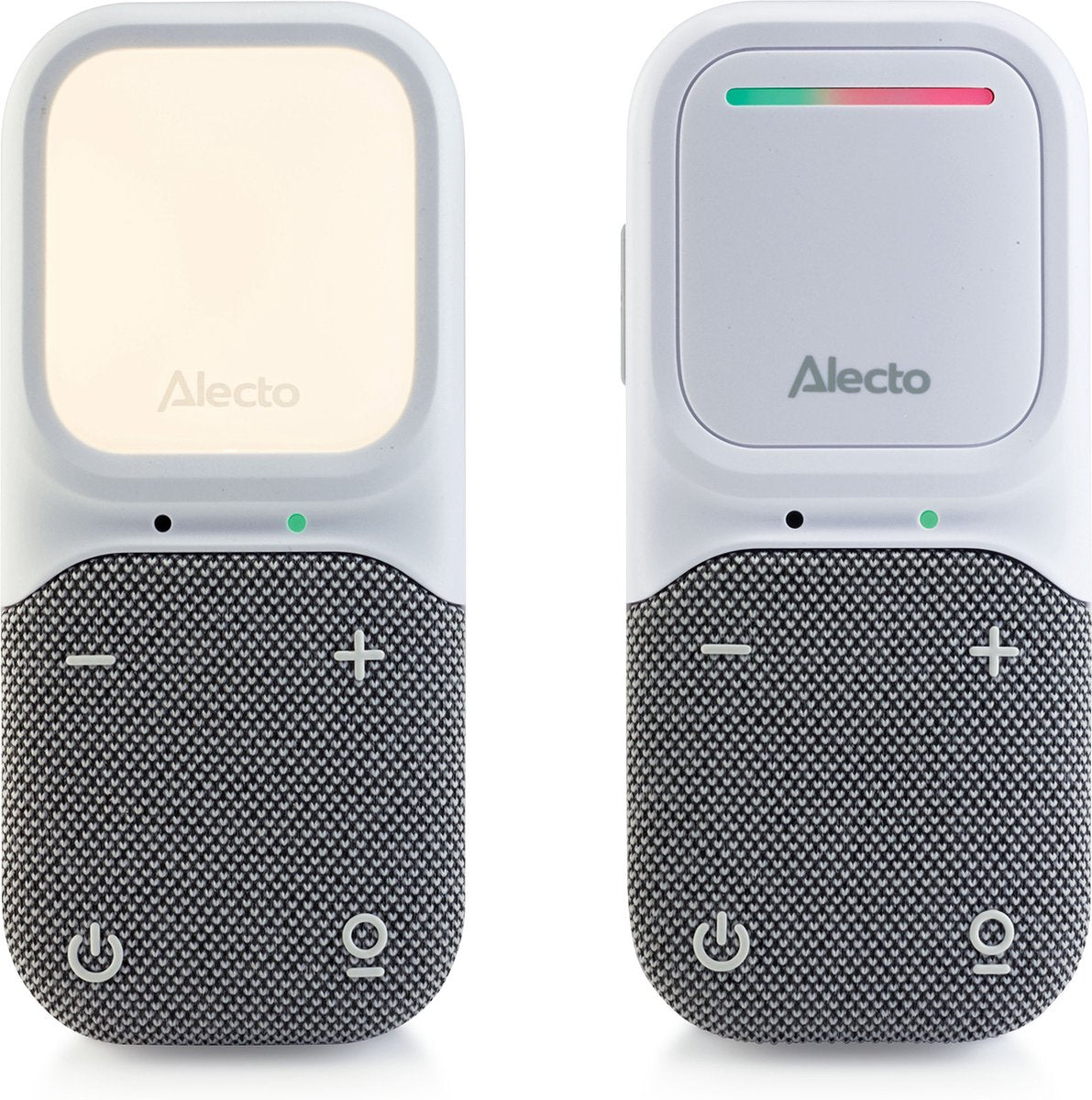 Alecto babyphone - babyphone audio - full eco dect - veilleuse - longue autonomie en veille - dbx135 - blanc gris