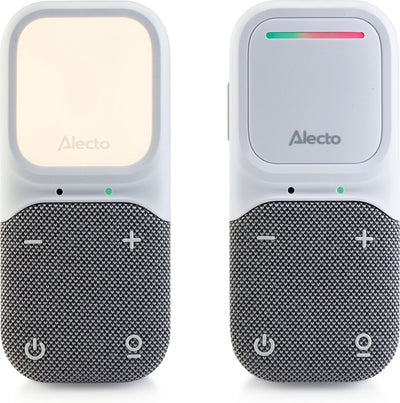 Alecto babyphone - babyphone audio - full eco dect - veilleuse - longue autonomie en veille - dbx135 - blanc gris