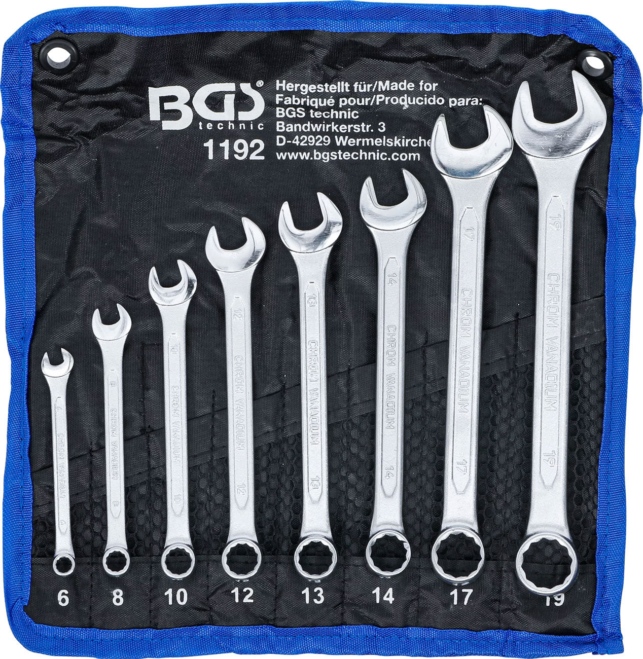 Jeu de clés mixtes techniques Bgs sw 6 - 19 mm 8 pcs.