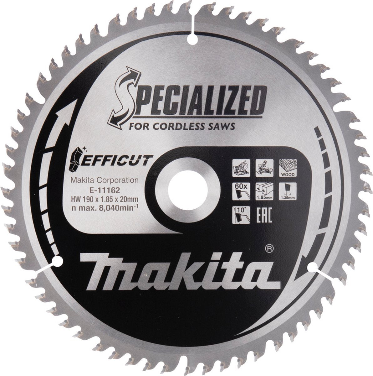 Accessoires Makita lame de scie à tronçonner bois - e-11190