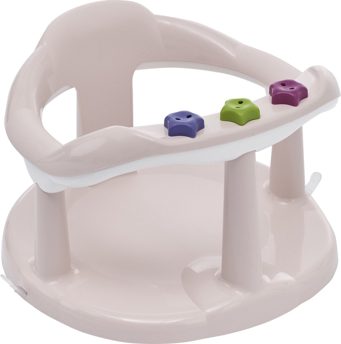 Anneau de bain siège de bain Thermobaby aquababy - rose poudré (diamètre 32 cm)