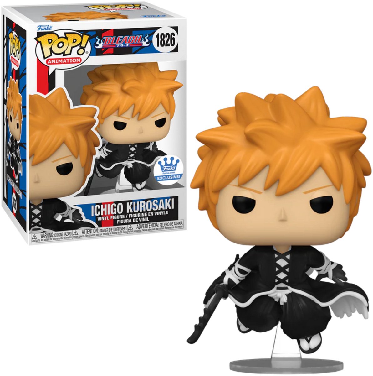 Funko-pop ! animation : eau de Javel - ichigo kurosaki #1826 exclusif