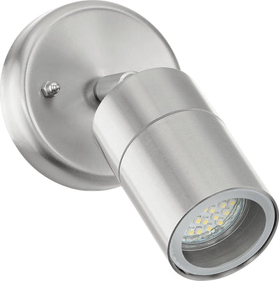 Eglo stockholm 1 - éclairage extérieur - applique - 1 lumière - LED - acier inoxydable - clair