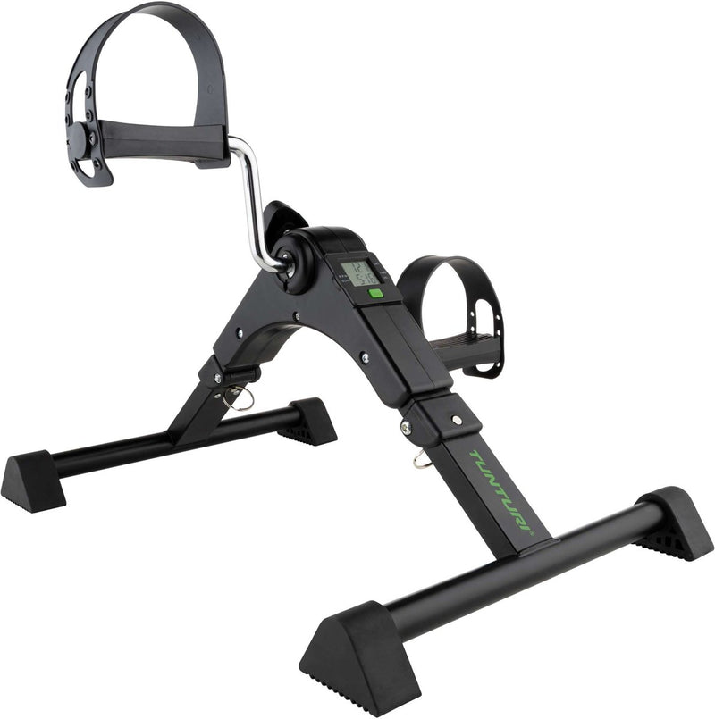 Tunturi Mini Bike Chair Bike - Vélo d'appartement - Mini vélo avec résistance réglable - Vélo d'entraînement à freinage magnétique - Vélo de bureau - Noir