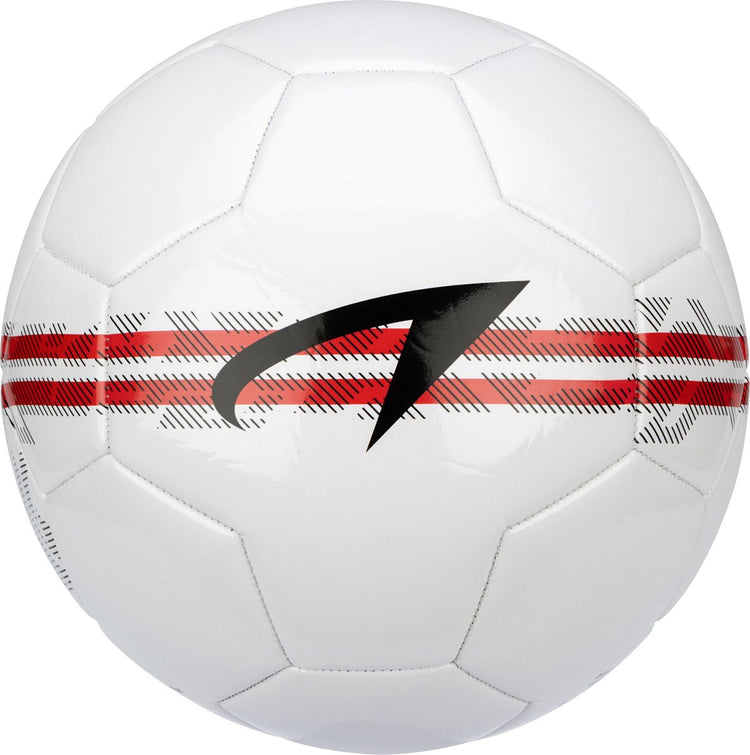 Ballon de football Avento - marque de grille - blanc rouge - taille 5 - ⌀ env. 22 cm